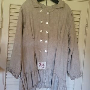 MAGNOLIA PEARL VINTAGE LINEN JACKET
